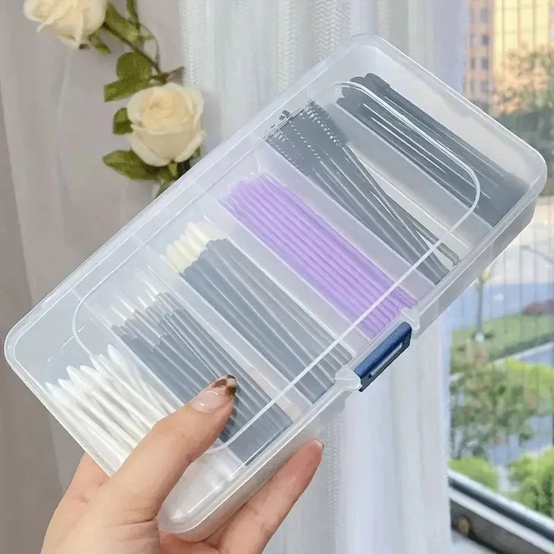 Clear 5/6 Grid Portable Jewelry & Hair Clip Storage Organizer