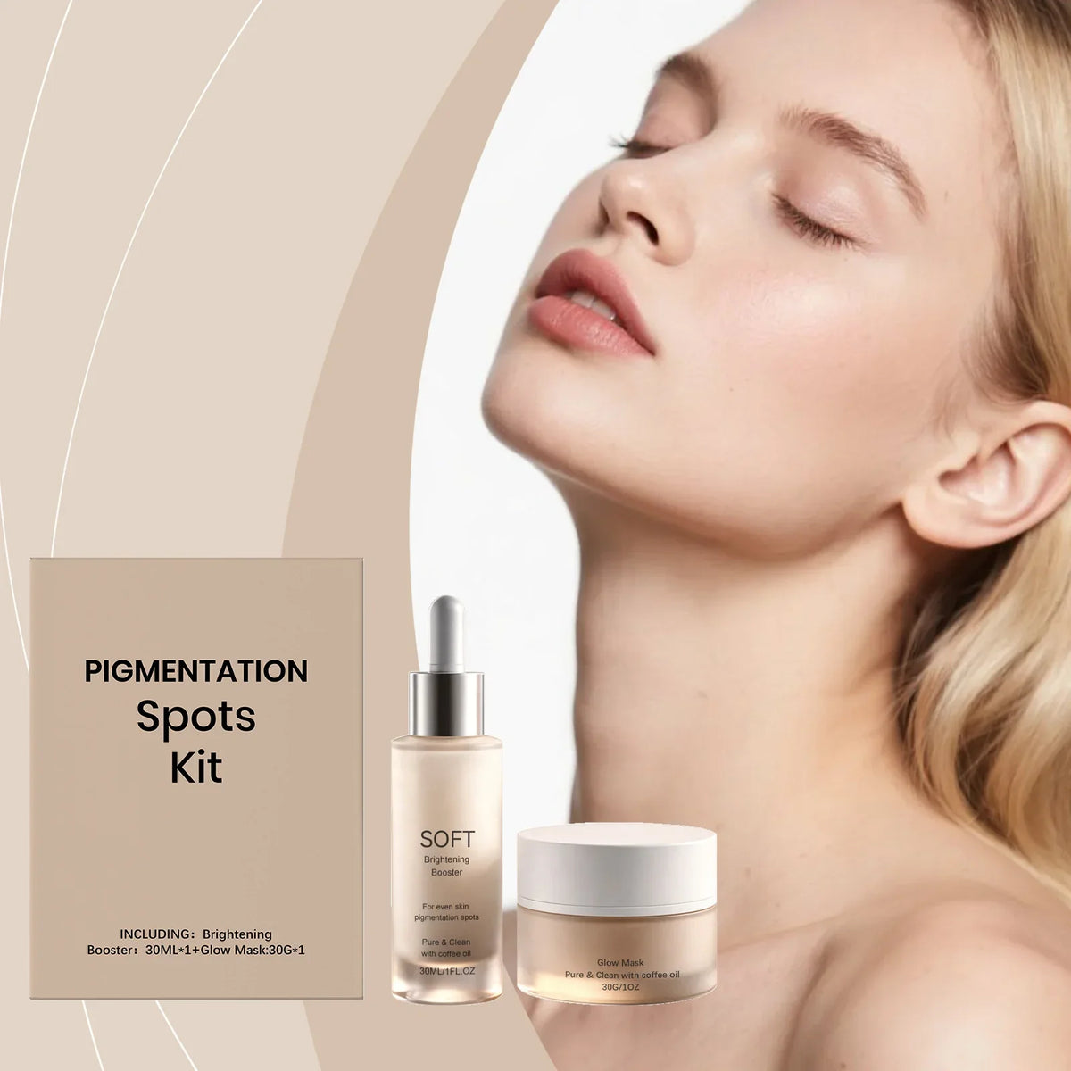 Brightening Essence & Glow Mask Set | Dark Spot & Dull Skin