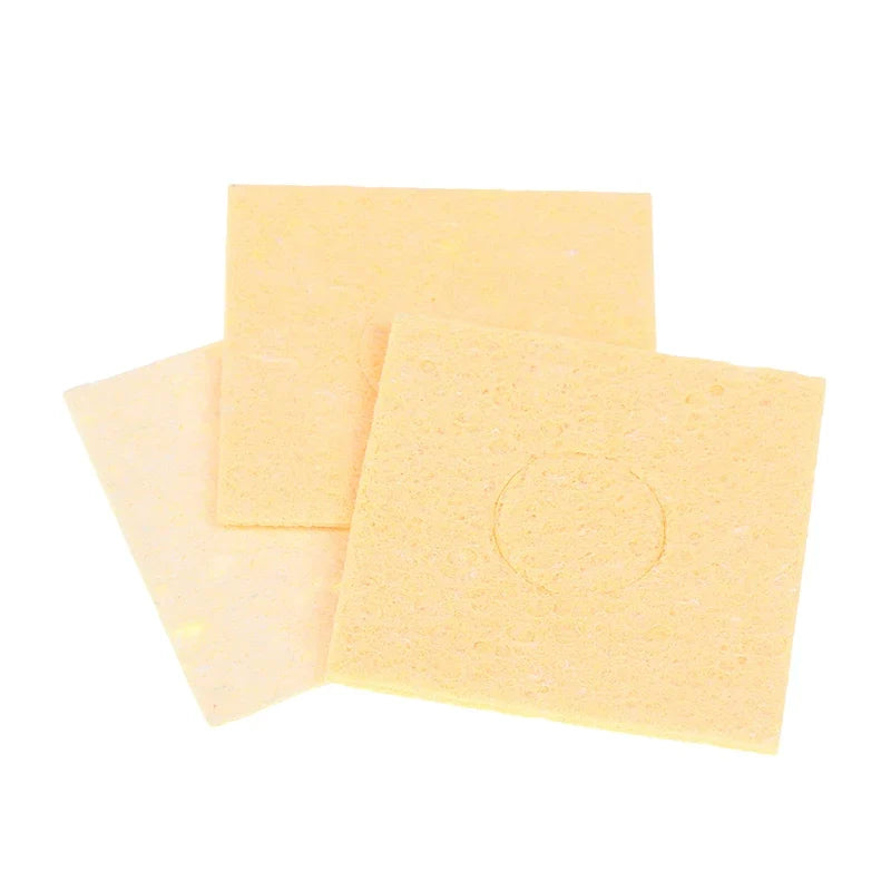 60 Soldering Clean Sponge Solder Tip Cleaning Sponges Cleaner Pads