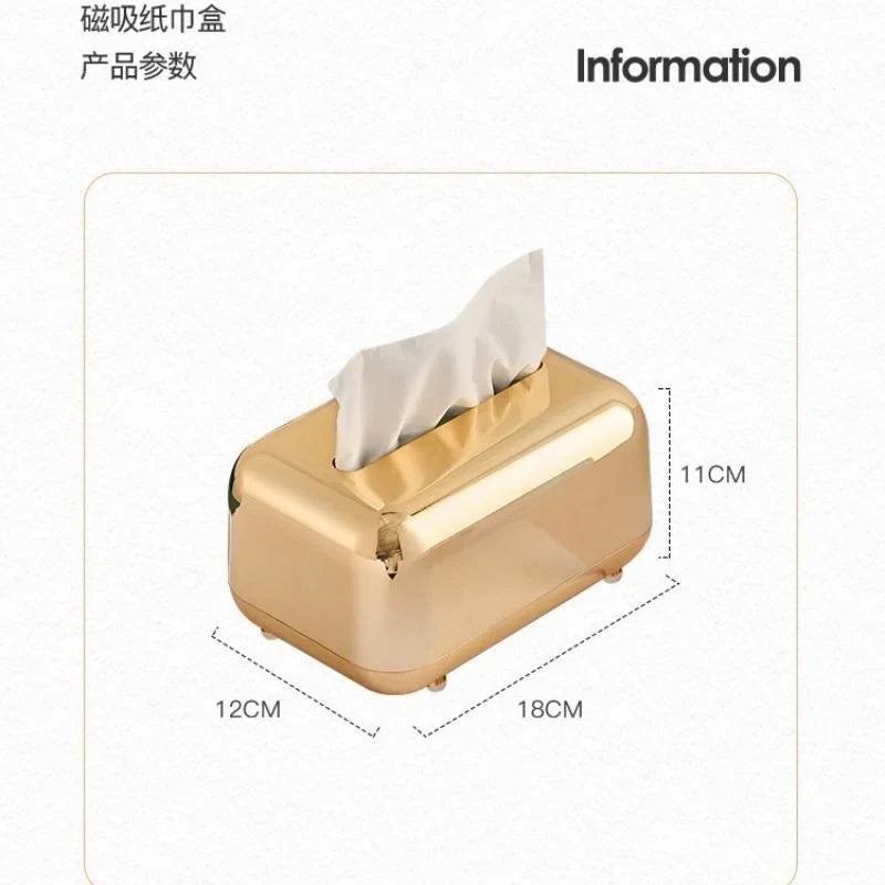 Luxury Gold Tissue Box Cover – Decorative Napkin Holder