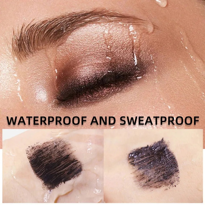Black Waterproof Mascara Lengthening Curling Lash Eyelash Extension