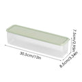 Pasta Container Rectangular Clear Spaghetti Organizer Stackable