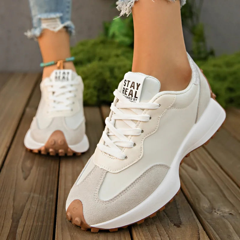 UXST Women's Platform Sneakers – Breathable Lace-Up Fashion