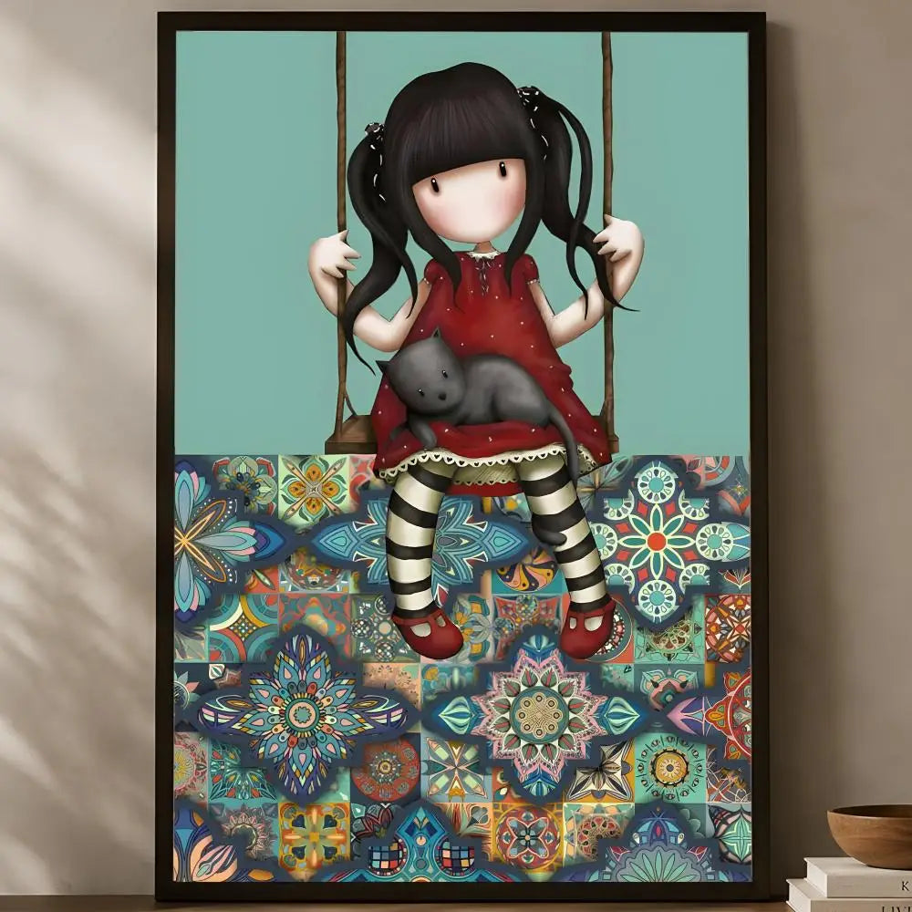 Gorjuss Self-Stick Wall Poster – HD Waterproof Home Decor