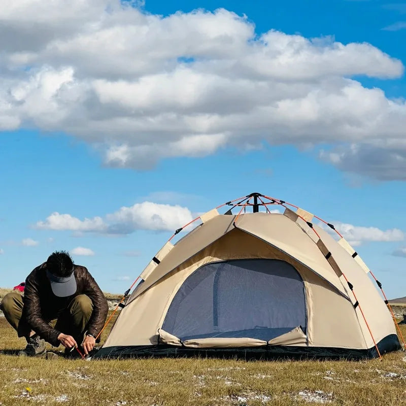 Automatic Pop-Up Camping Tent – Waterproof 3–4 Person