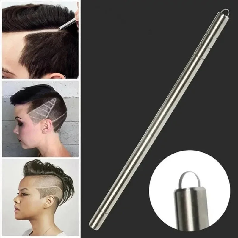 Professional Eyebrow Carving Pen & Beard Scissors Set