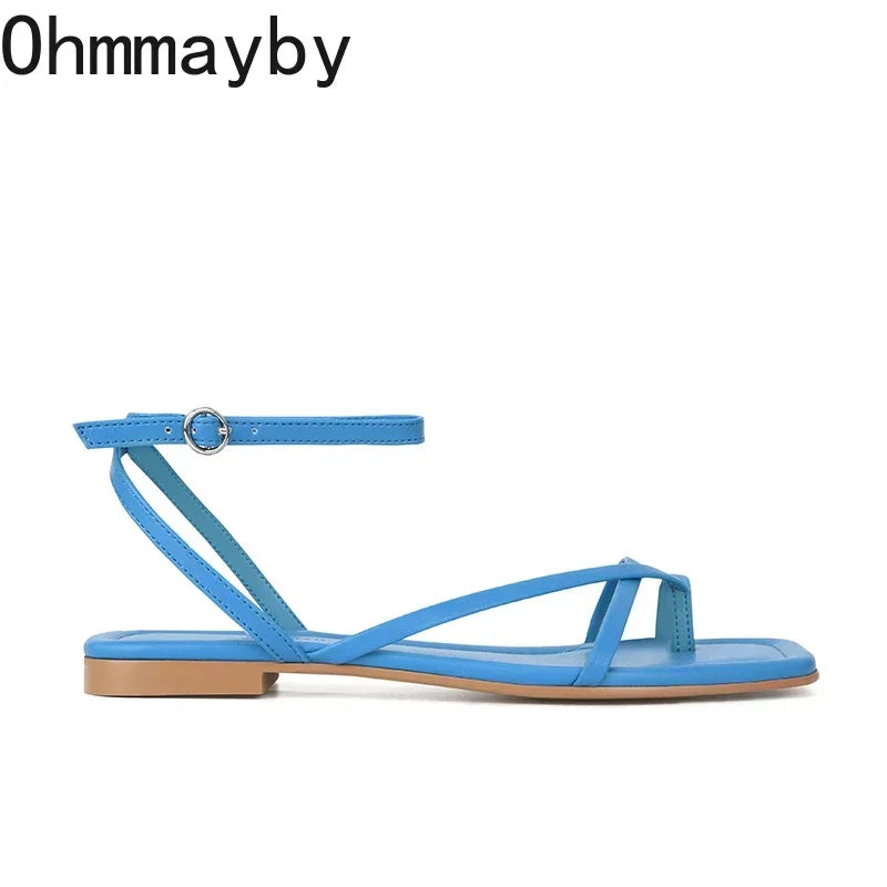 Women's Clip Toe Flat Sandals – Summer Beach Fashion Shoes