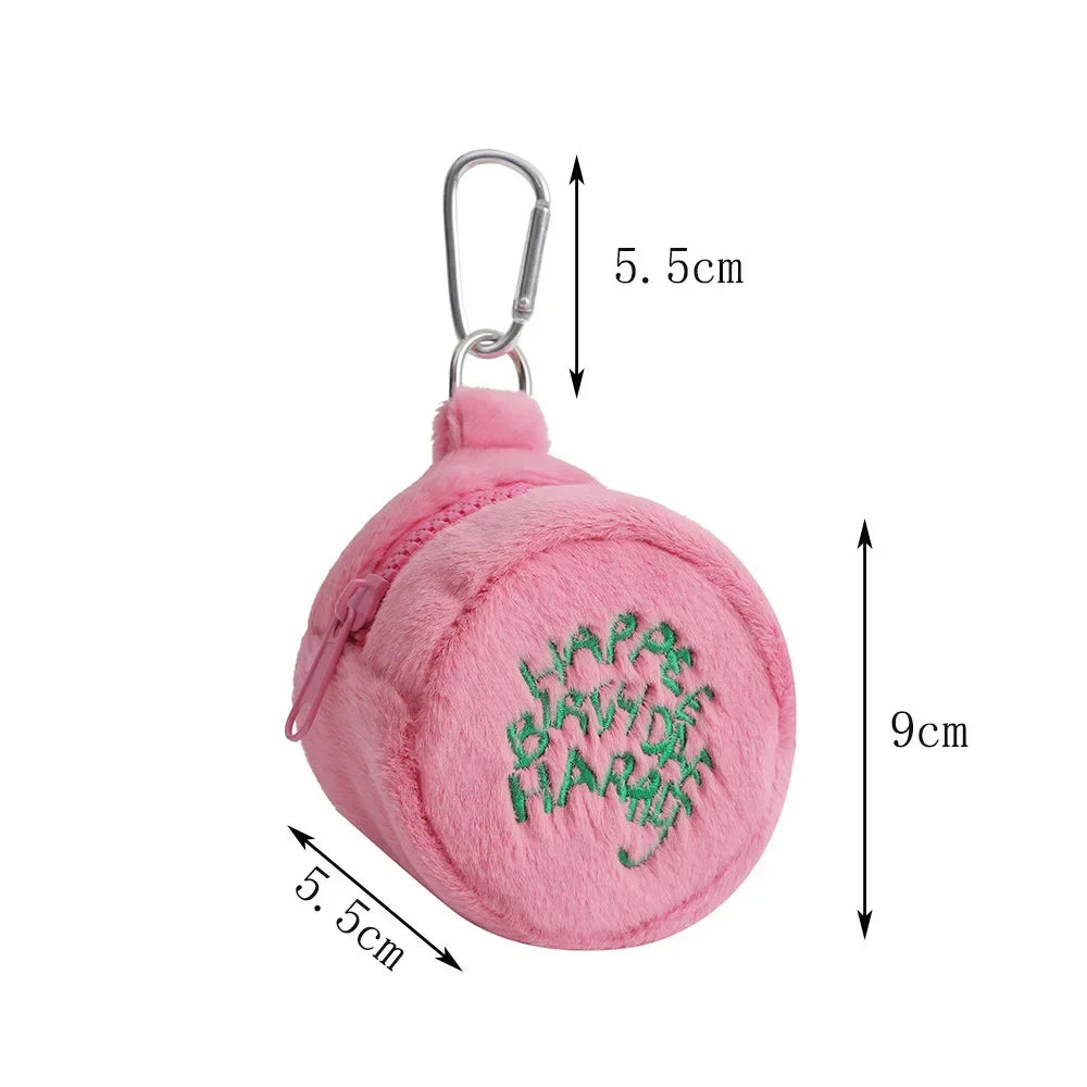 Kawaii Birthday Cake Plush Coin Purse | Mini Zipper Pouch