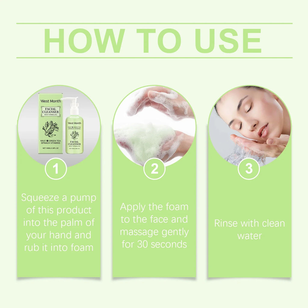 WEST MONTH Men's Purifying Foaming Facial Cleanser 100ml