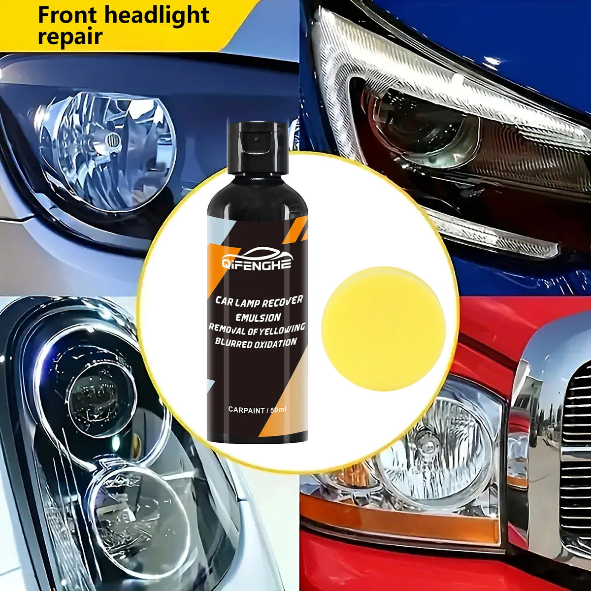 Car Headlight Restoration Kit – Polishing & Cleaning Paste