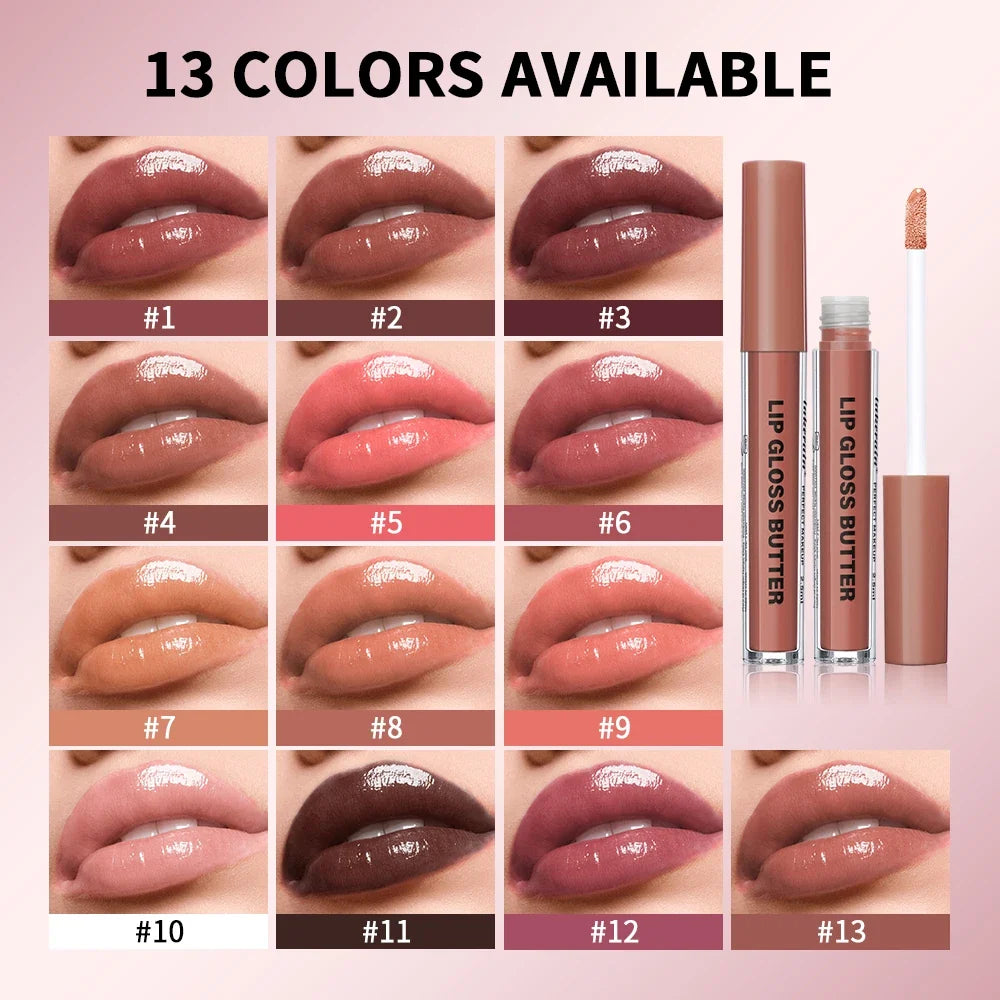 Lakerain Plumping Butter Lip Gloss – 13 Shades | Long-Lasting