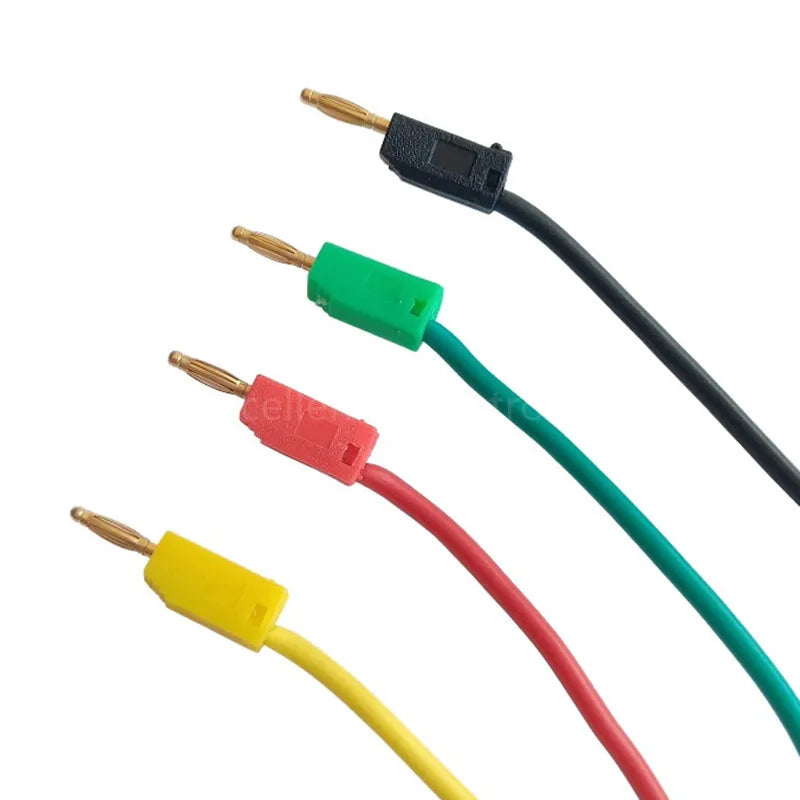 2mm Double Banana Plug Silicone Test Cable 24AWG Gold-Plated