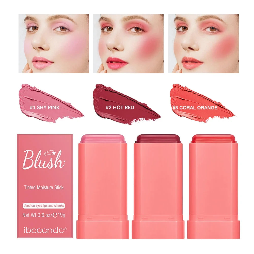 ibcccndc Multi-Use Blush Stick – Long-Lasting Creamy Blusher