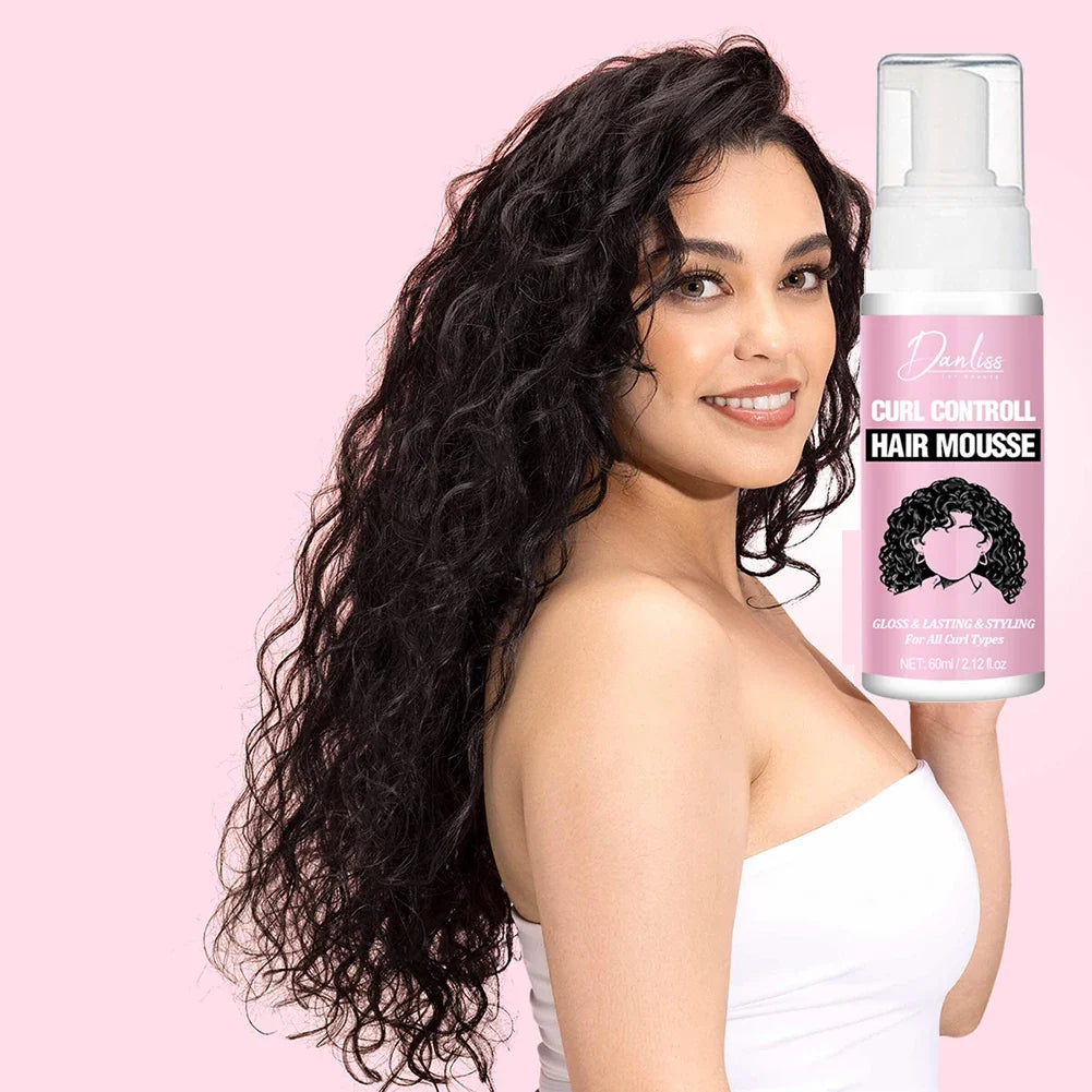 Curl Defining Mousse – Anti-Frizz Bouncy Curl Enhancer 60ml