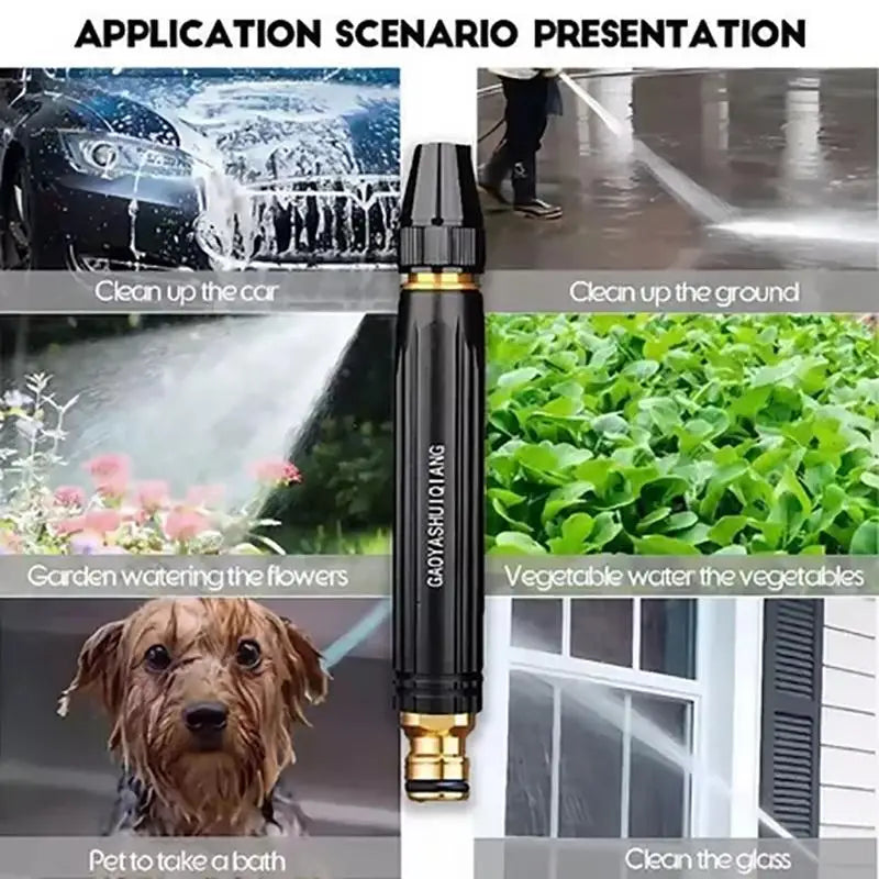4-in-1 High Pressure Hose Nozzle – Car Wash & Garden Sprayer