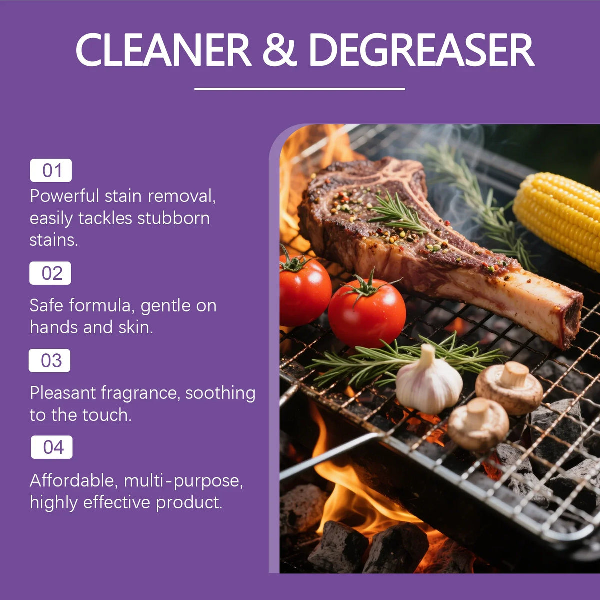 JAKEHOE BBQ Grill Degreaser Spray – Remove Burnt Grease Fast