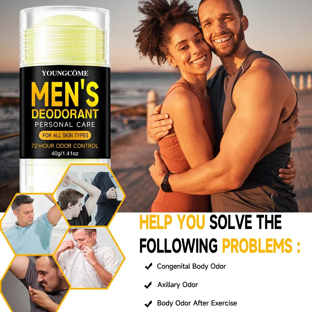 Men's Sandalwood Deodorant Stick – All-Day Freshness | 40g