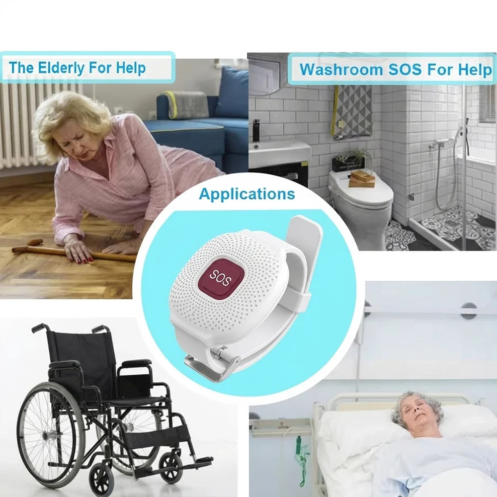 Wireless WiFi Caregiver Pager & SOS Emergency Call Button