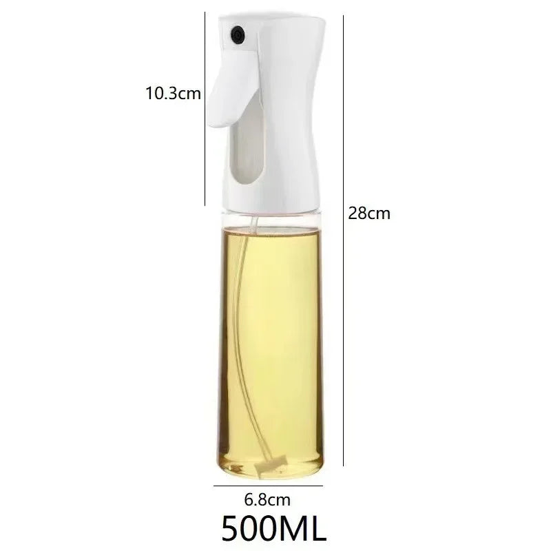 Kitchen Oil Spray Bottle – Transparent Leak-Proof Dispenser