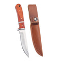 3-Inch Stainless Steel Outdoor Knife – Wood Handle EDC Sheath