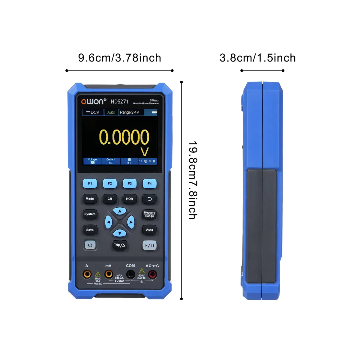 Oscilloscope Multimeter Waveform Generator 70MHz Single Channel