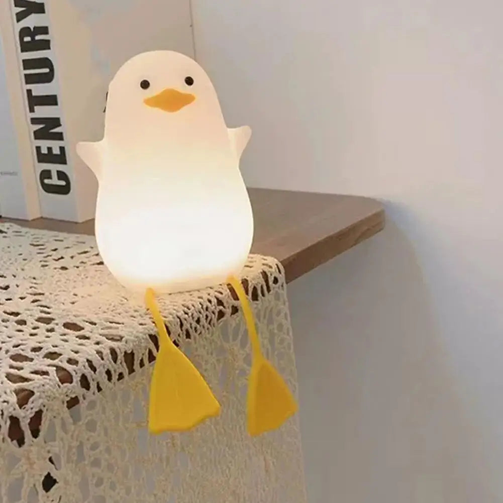 Duck Night Light for Kids – Dimmable Silicone Touch Lamp USB