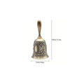Elegant Brass Hand Bell Durable Polished Finish Ideal Weddings