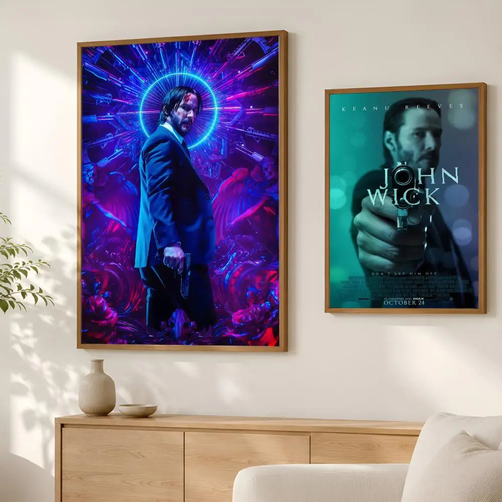Keanu Reeves Self-Stick HD Wall Art Poster – Waterproof Decor