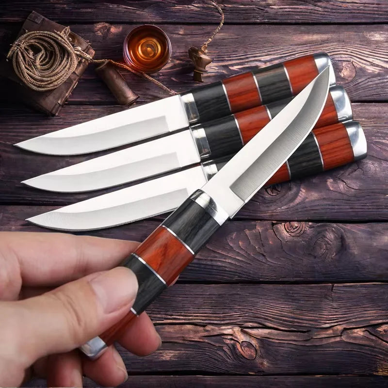 Stainless Steel Paring Knife – Wood Handle & Blade Cover