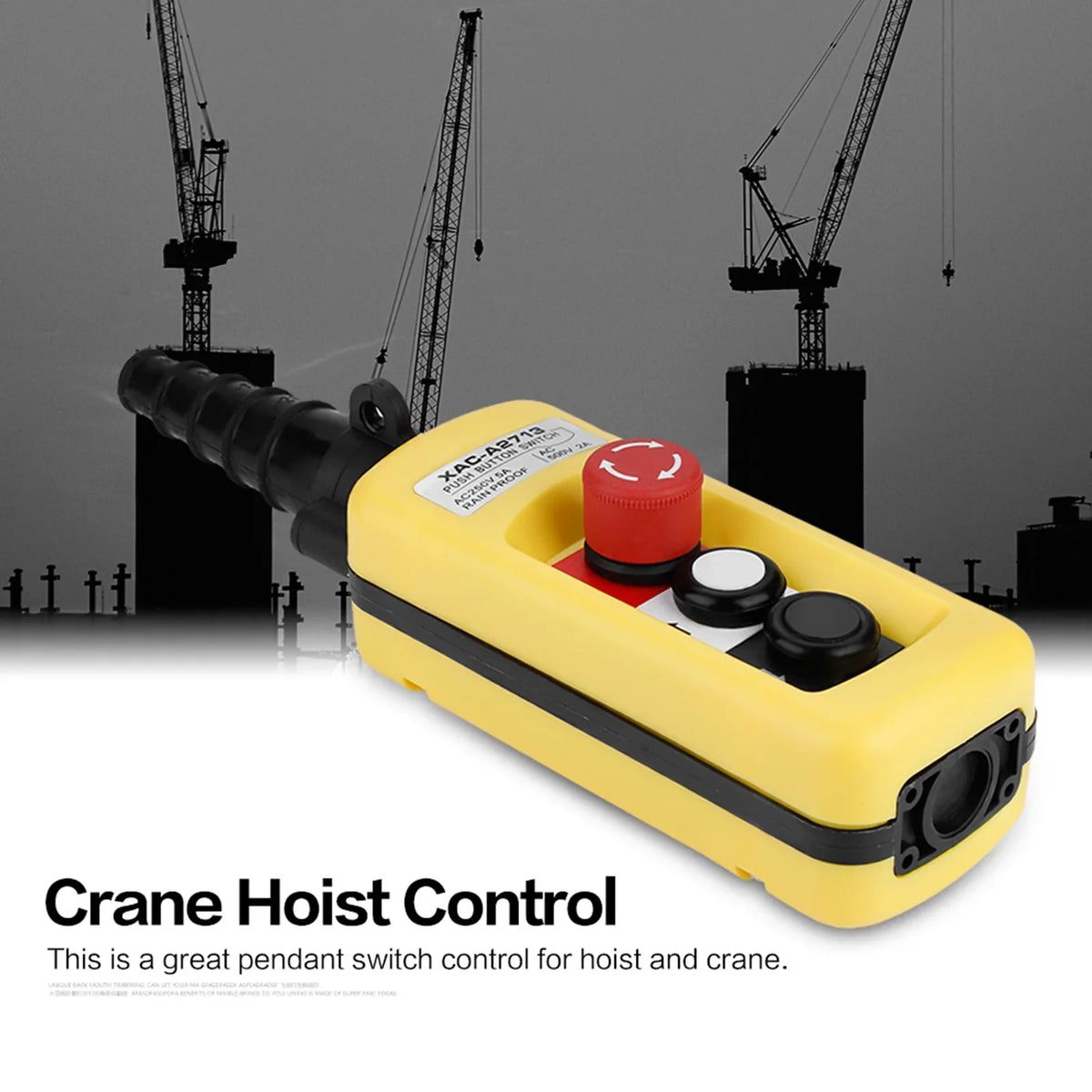Crane Chain Hoist Push Button Switch Lifting Pendant Controller