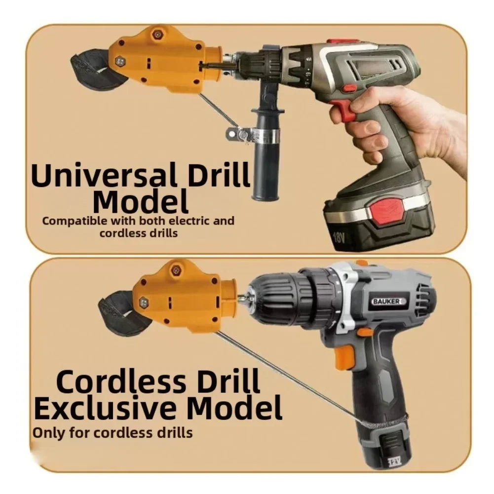 Drill-to-Shear Attachment – Electric Drill Sheet Metal Cutter