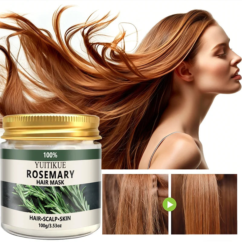YUITIKUE Rosemary Hair Mask – Moisture, Frizz Control & Shine