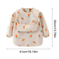 Long Sleeve Baby Smock Bib – Waterproof & Washable Toddler Bib