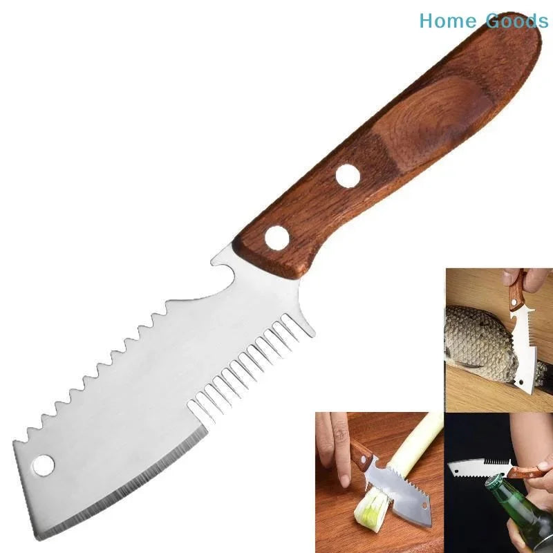 2-in-1 Wooden Handle Vegetable Peeler & Bottle Opener