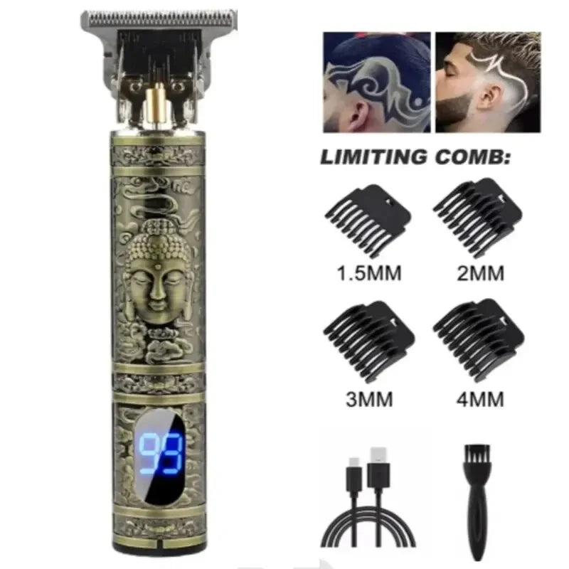 MDUG T9 LCD Electric Hair Clipper & Rechargeable Trimmer