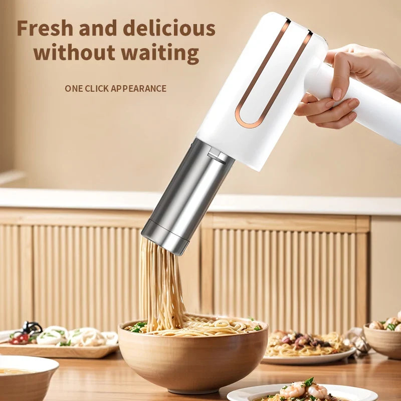 HOMEFISH Cordless Electric Noodle Maker – Portable Noodle Press
