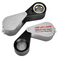 30X Rechargeable LED Magnifier – Jewelry, Gem & Antique Loupe