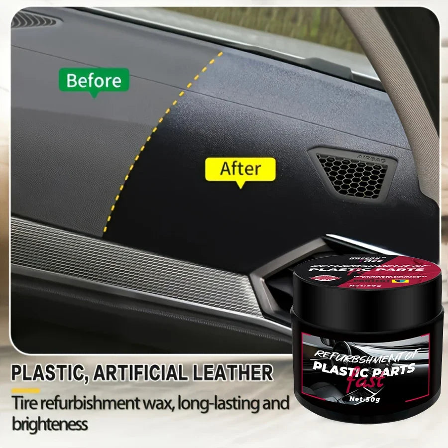 Car Interior Renovation Wax | Plastic Restorer & Tire Shine