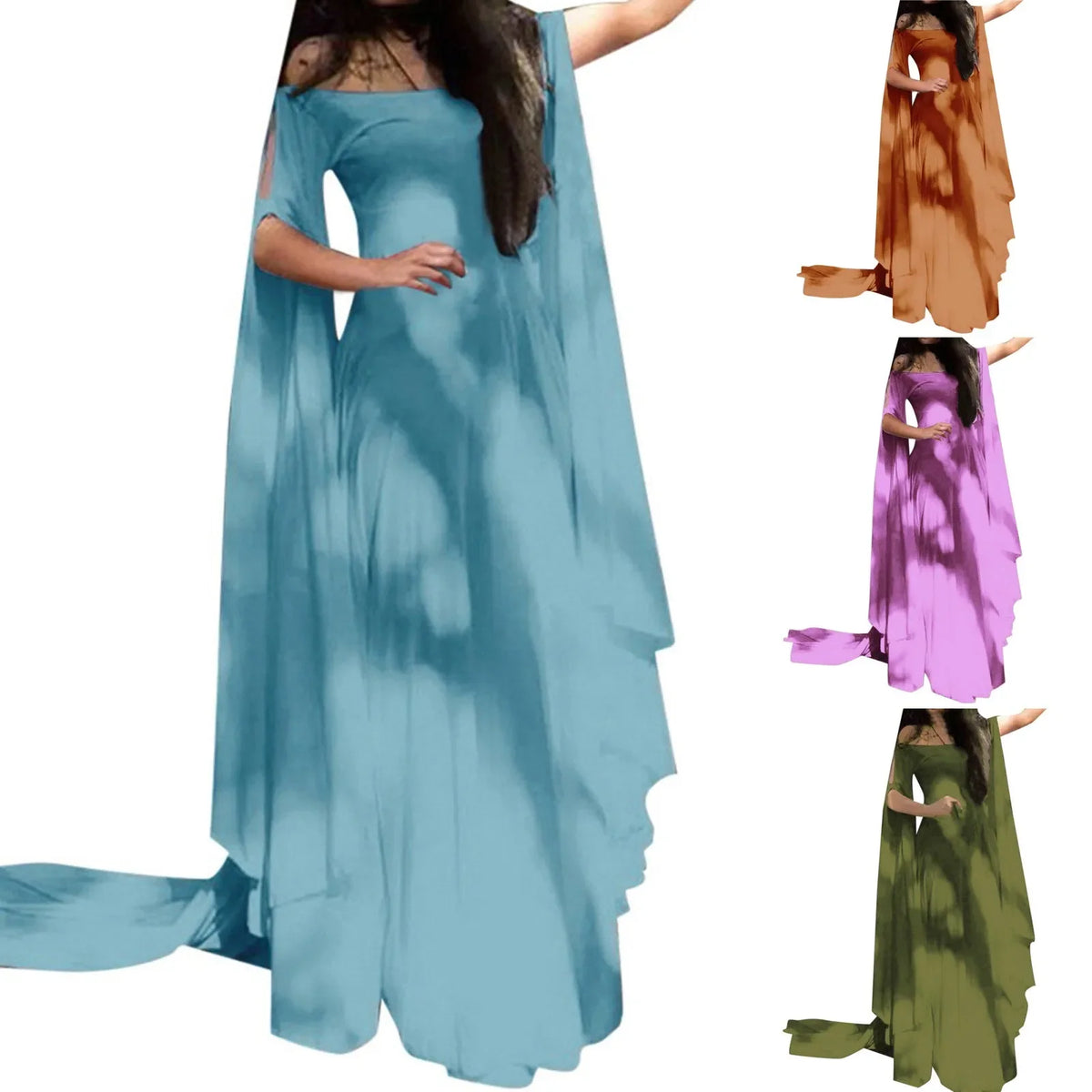 Women's Vintage Halloween Cosplay Maxi Dress | Off Shoulder