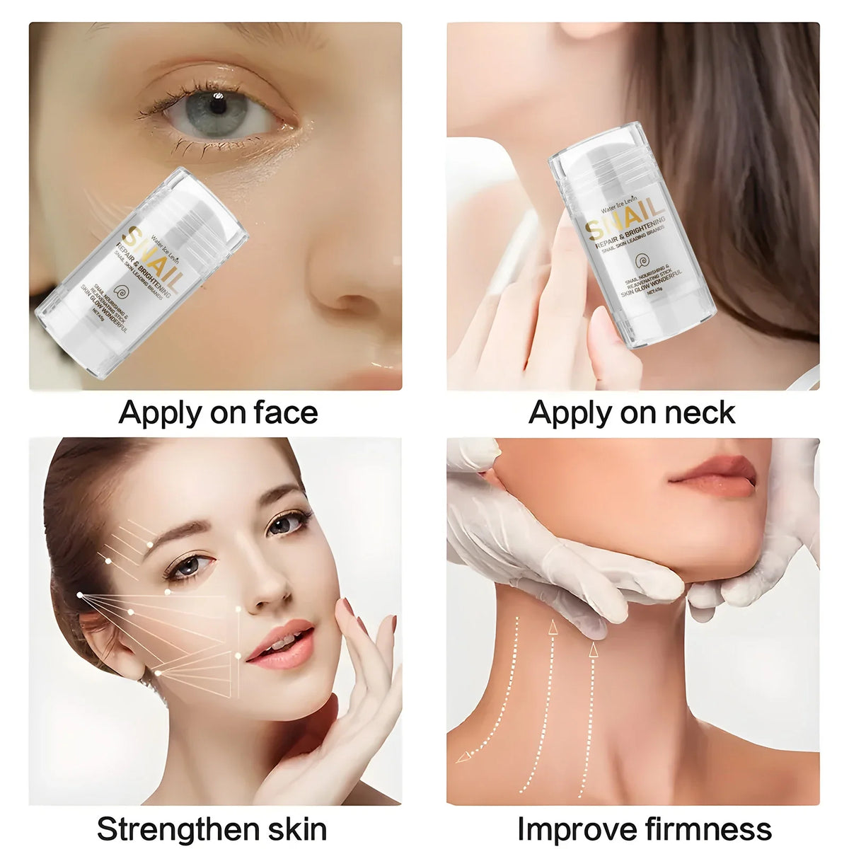Snail Collagen Anti-Aging Bar – Moisturizing & Brightening Cream