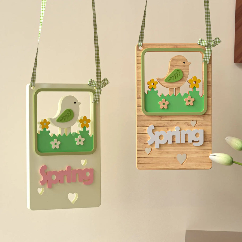 Plaster Craft Mold White Flower Hanging Silicone Birdhouse Pendant