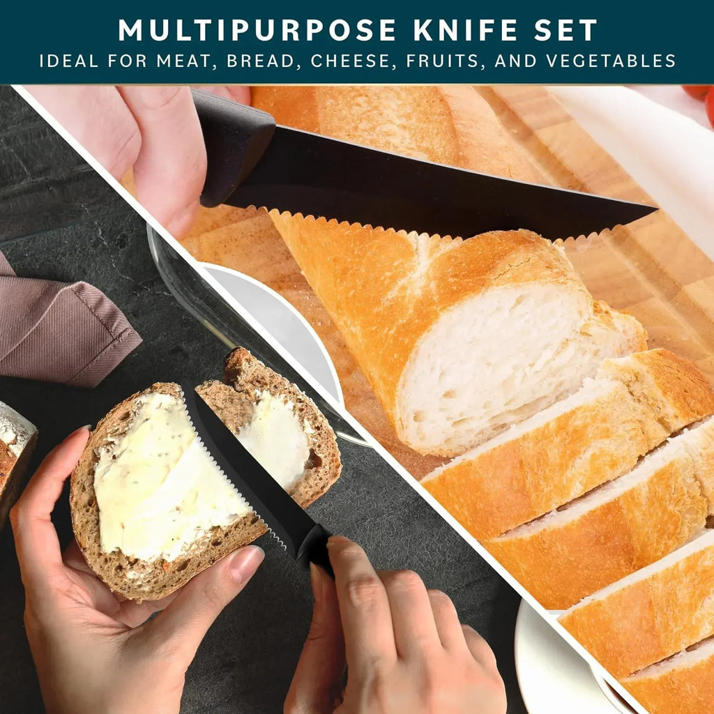 Stainless Steel Steak Knife Set 1–8 Piece | Dishwasher Safe