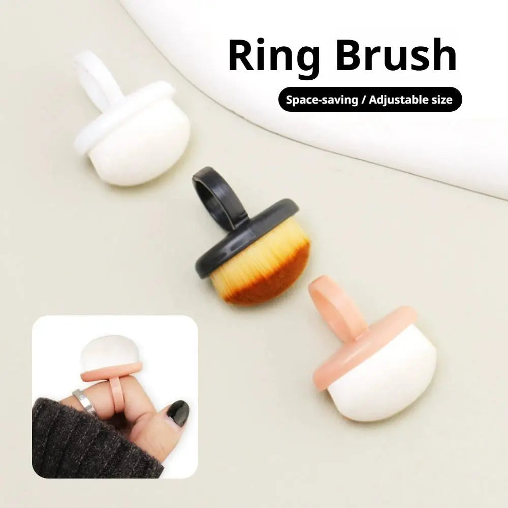4-Pack Ring Nail Dust Brushes – Soft Manicure Cleaning Set