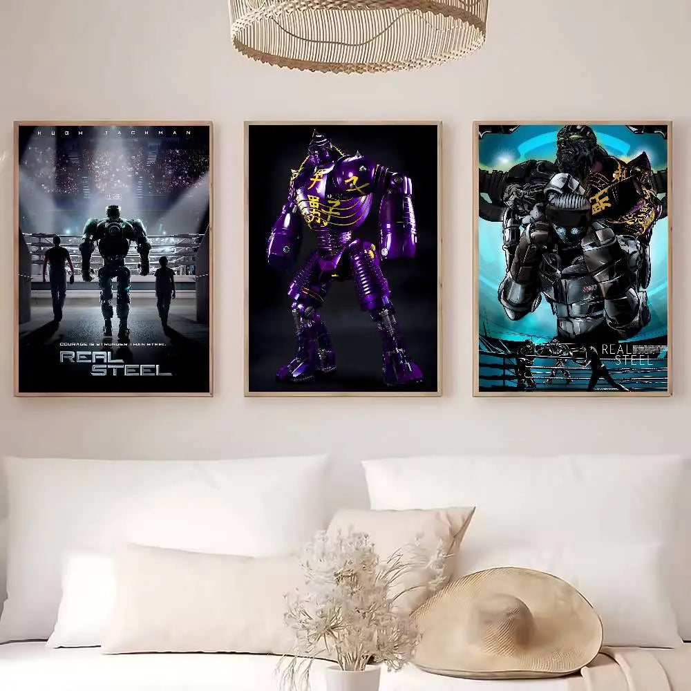 Real Steel Movie Poster – HD Waterproof Wall Art Décor