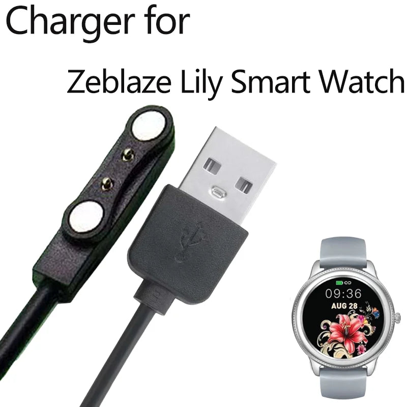 USB Charger Cable for Zeblaze Lily Smartwatch – 60cm