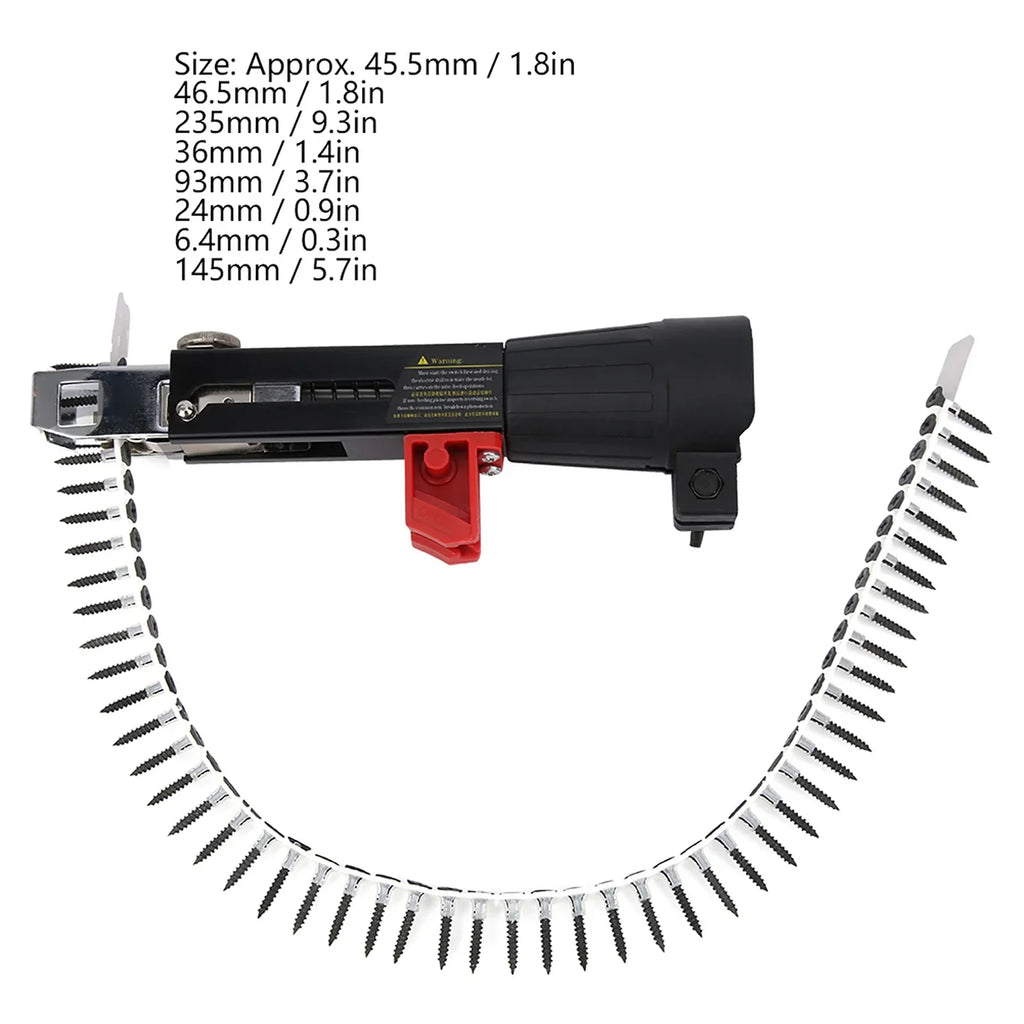 Automatic Chain Nail Gun – Electric Drill Screw Attachment