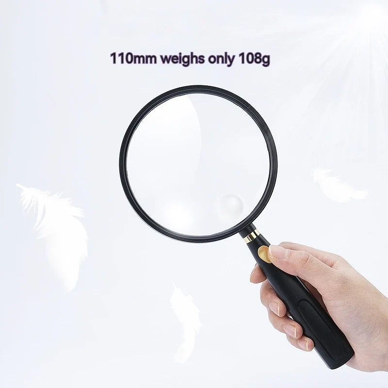 Handheld Magnifying Glass – HD Optical Glass Lens | Reading