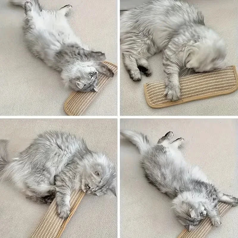 Cat Toy Pillow & Sisal Scratching Pad for Solo & Interactive Play