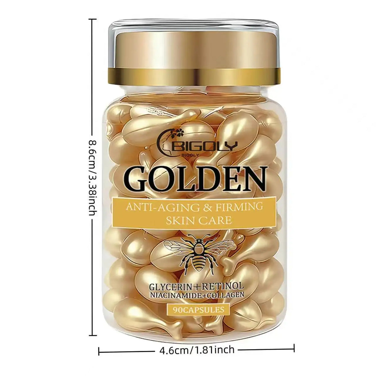 Firming Facial Essence Capsules – 90ct Moisturizing Serum Oil