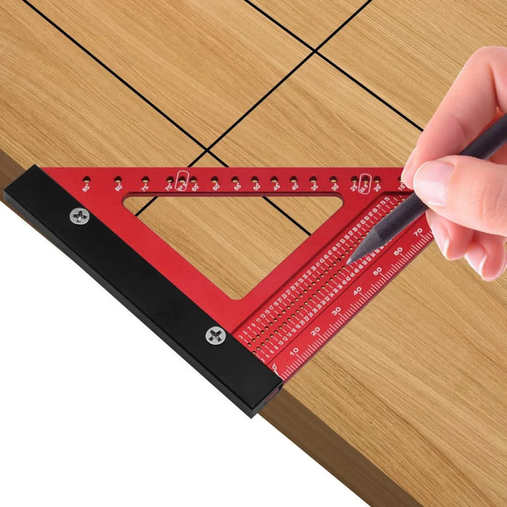 Aluminum Alloy Woodworking Triangle Ruler – Angle Marker